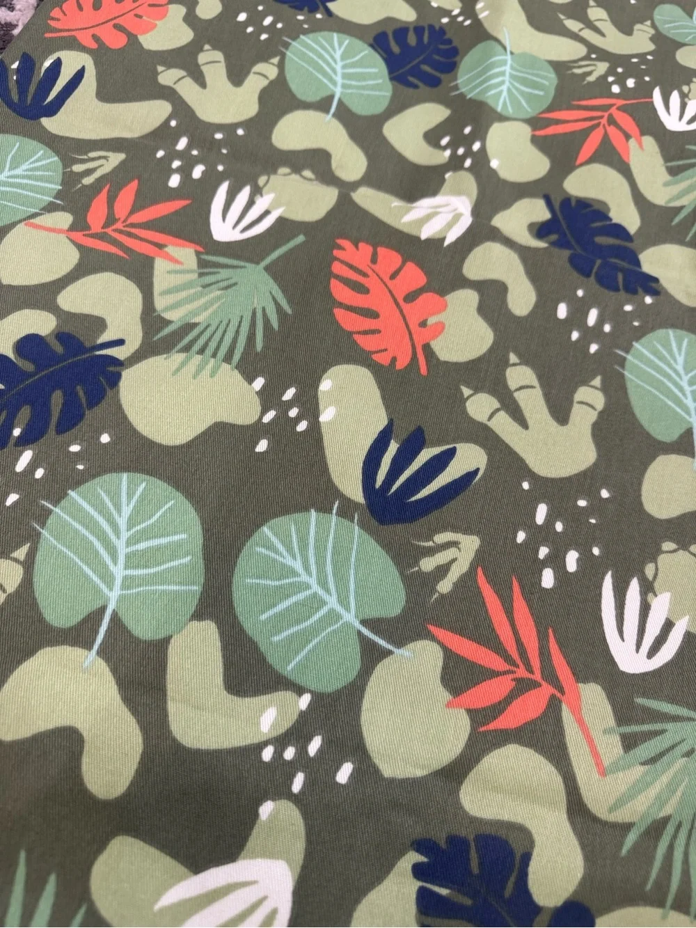 One Panel Dinosaur Footprints Blackout & Lined Curtain Panel‎ 42x72
